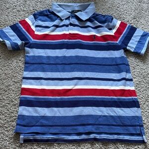 Polo by Ralph Lauren Kids Blue and Red Striped Polo